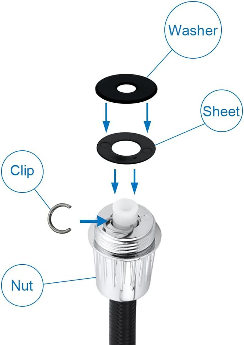 Kitchen Sink Sprayer Replacement Head, Side Spray Attachment for Faucet, Pull Ou