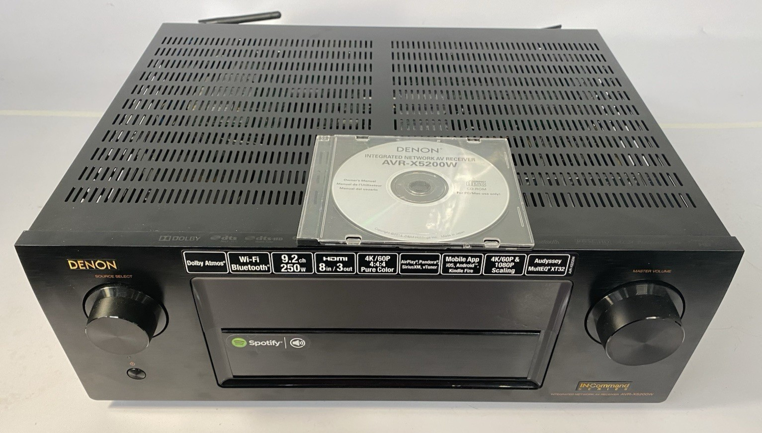 Denon AVR-X5200W 9.2-Channel Home Theater Receiver No Remote - FOR REPAIR/PARTS