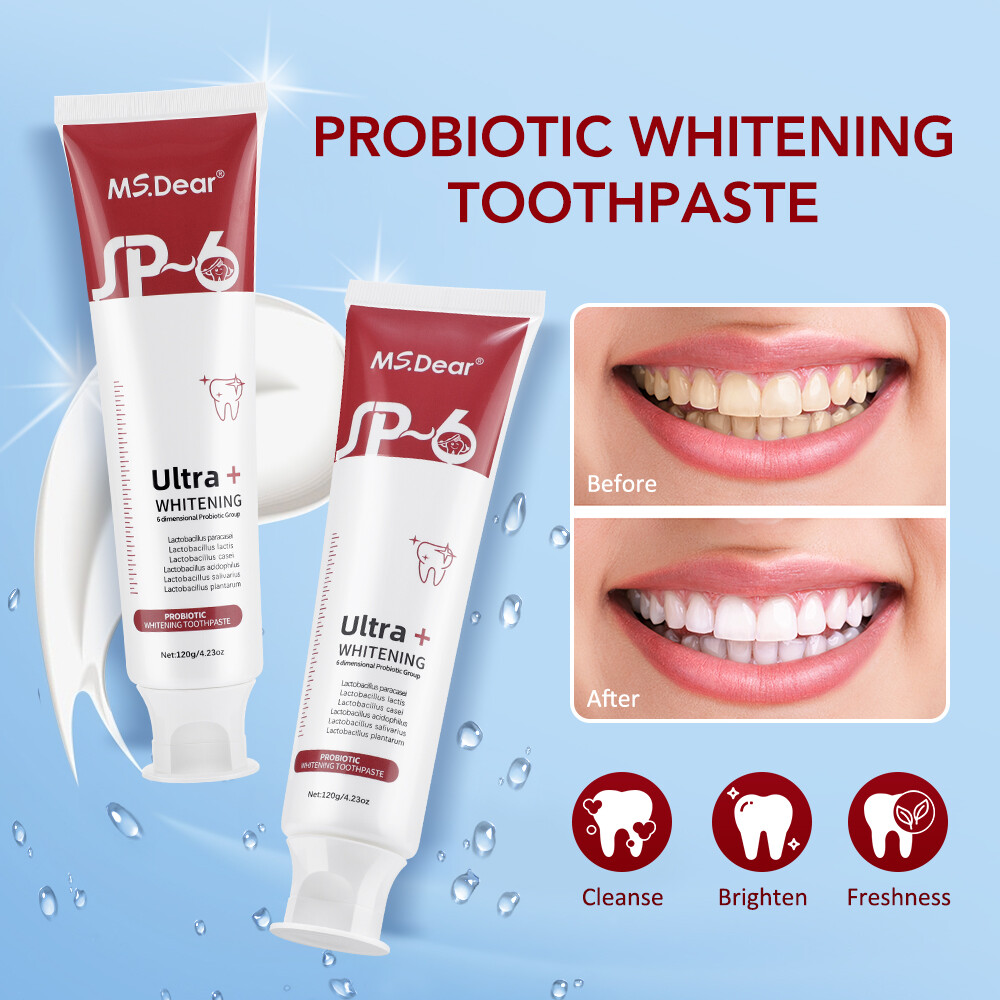 1-10PCS SP-6 Ultra Whitening,Super Probiotic-6 Toothpaste,Deep Cleaning-120g NEW