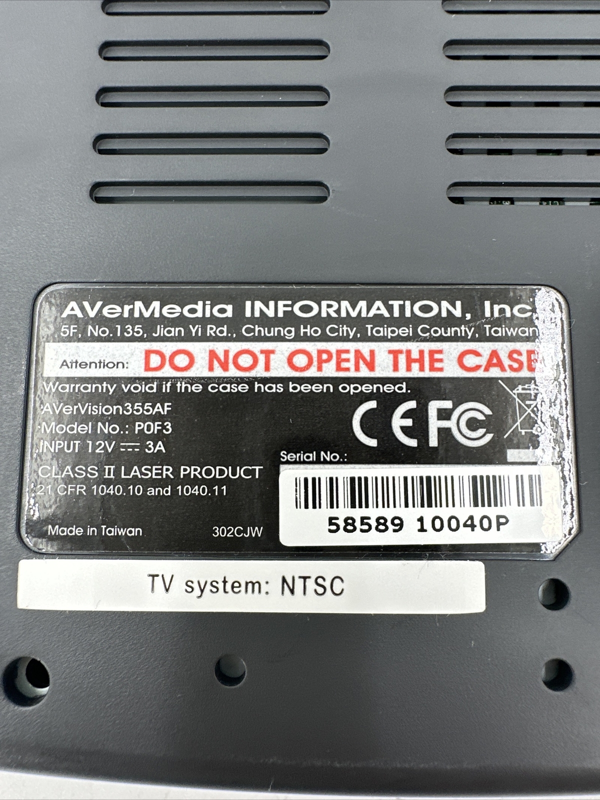 AverMedia POF3 Document Camera - Tested - EB-11966
