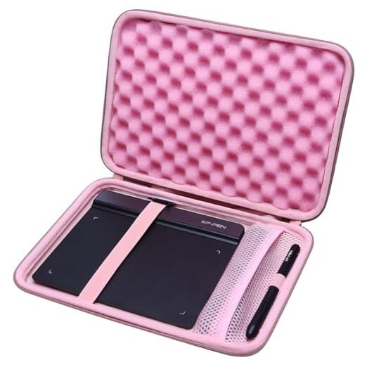LTGEM Tablet Case for Wacom Intuos Small Graphics Drawing Tablet fits Rose Gold
