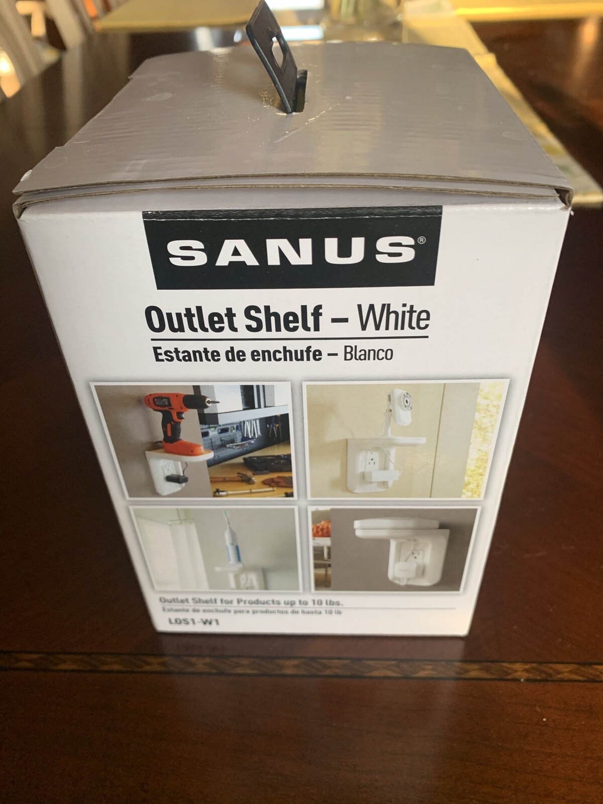 Outlet cover/shelf