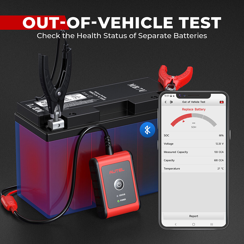 AUTEL MaxiBAS BT506 Auto Battery Electrical System Analysis Tool 100 - 2000 CCA