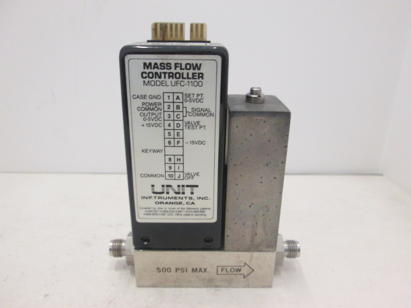 Unit UFC-1100, Mass Flow Controller MFC, O2, 10 SLM, Used