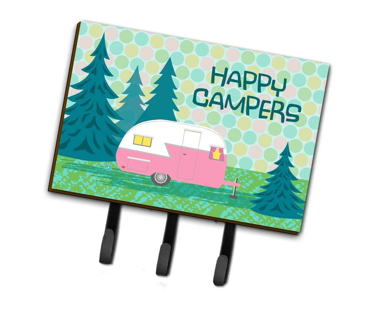 Caroline's Treasures VHA3004TH68 Happy Campers Glamping Trailer Key Leash Holder