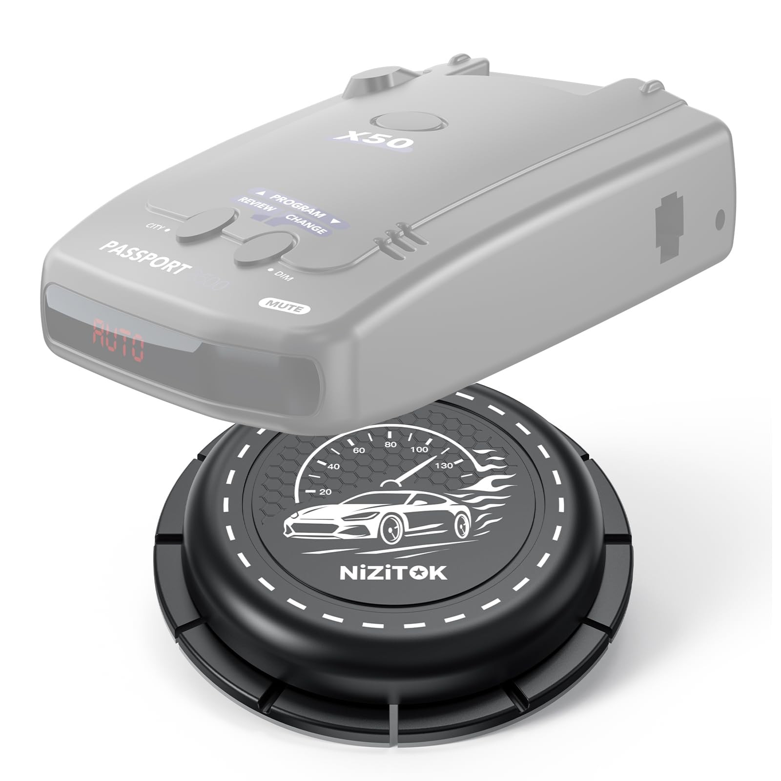 Upgraded Magnetic Radar Detector Dashboard Mount with N52 Magnets, Adhesive...