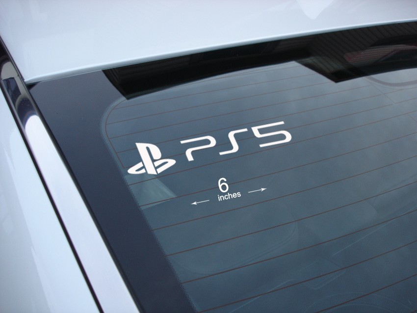 Playstation 5 PS5 window decal sticker set (2)  *free shipping