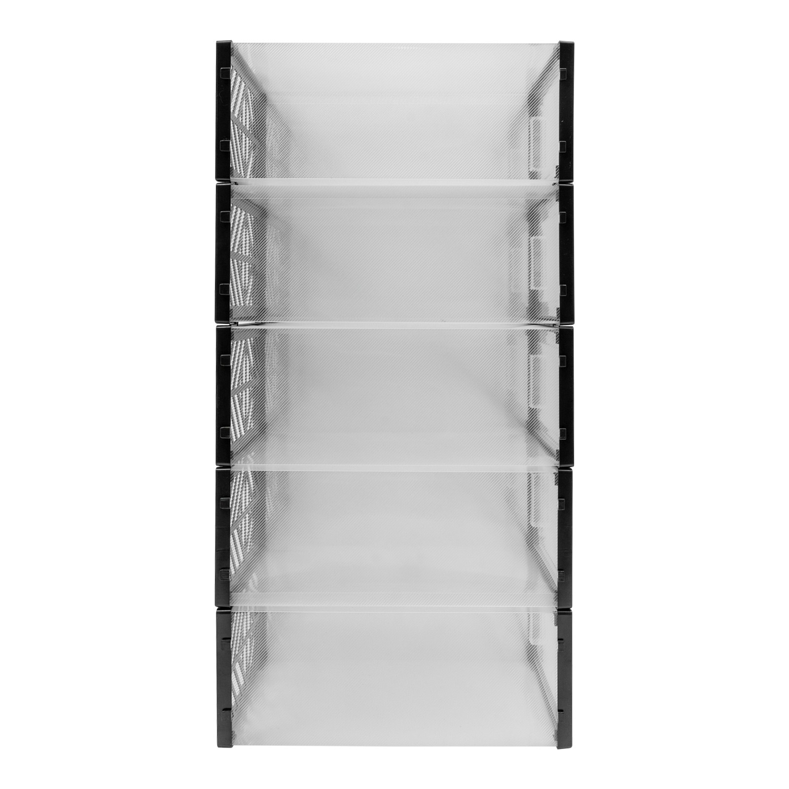 20 PCS Modern Shoe Boxes, Free Standing Shoe Organisers, PP Stackable Shoe Boxes