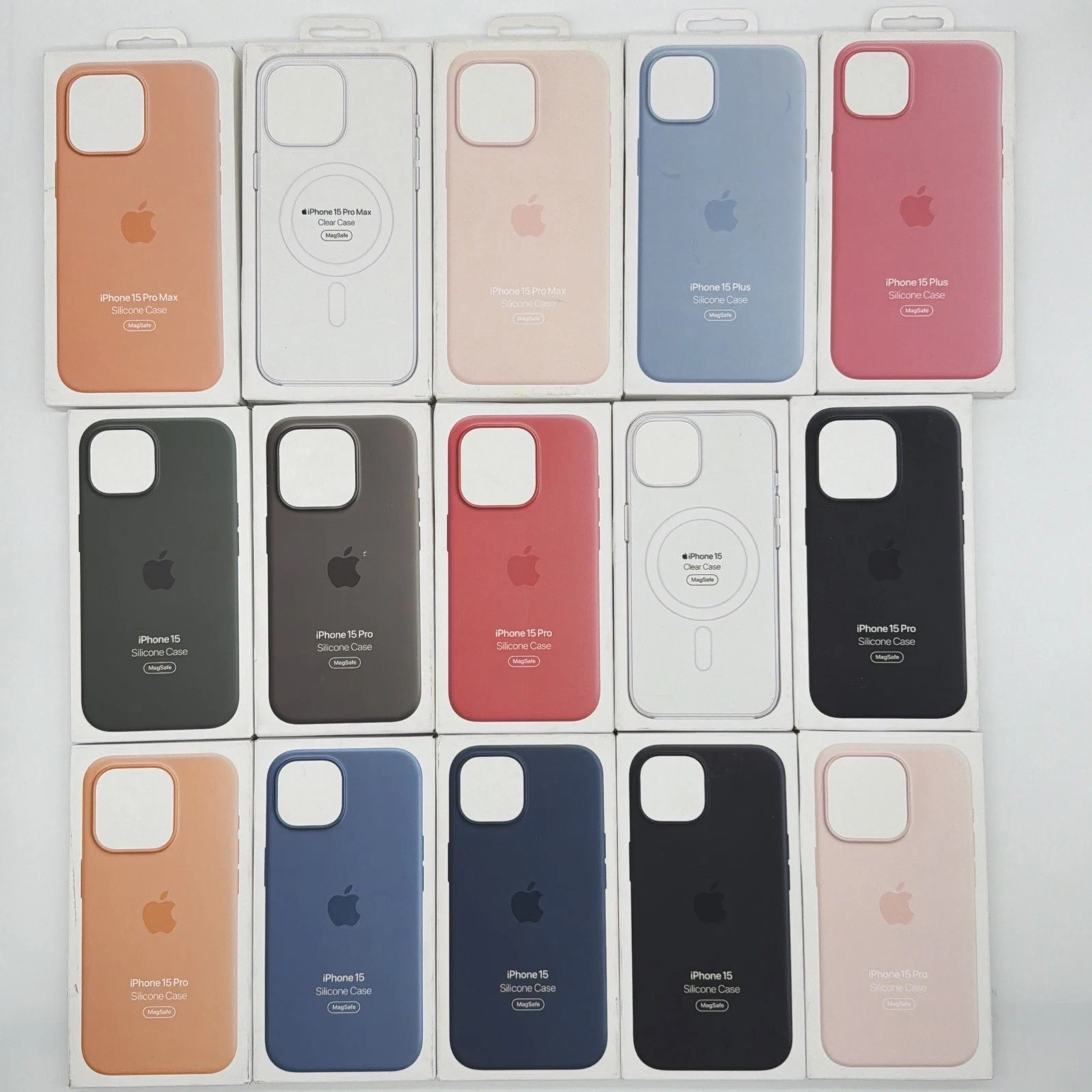 Compatible with iPhone Silicone Case MagSafe for iPhone 15 Pro Max - Clay