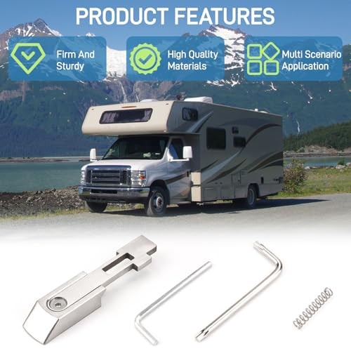 RV Handle Latch Repair Kit, Door Replacement Interior Assembly for Trimark