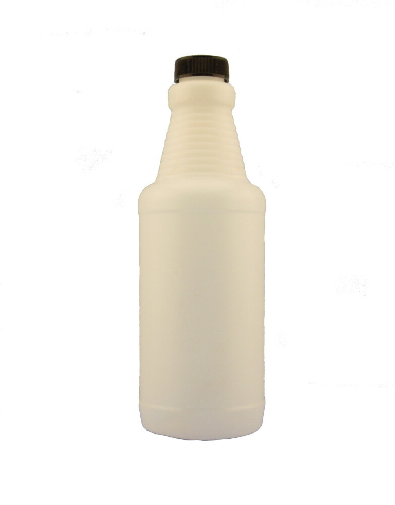 16 ounce Carafe Bottle with 28/400 neck, with caps--HDPE--Natural--Lot of 6