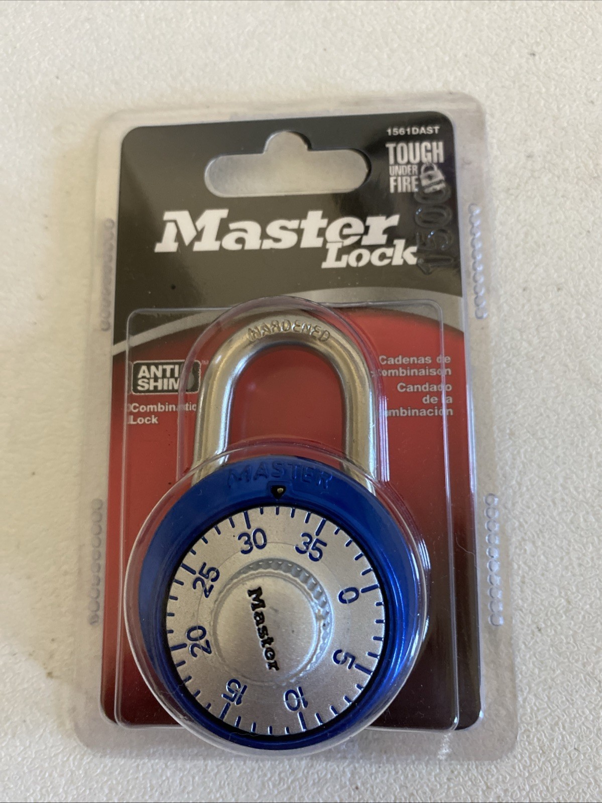 Master Lock  combo Lock 1561DAST Blue