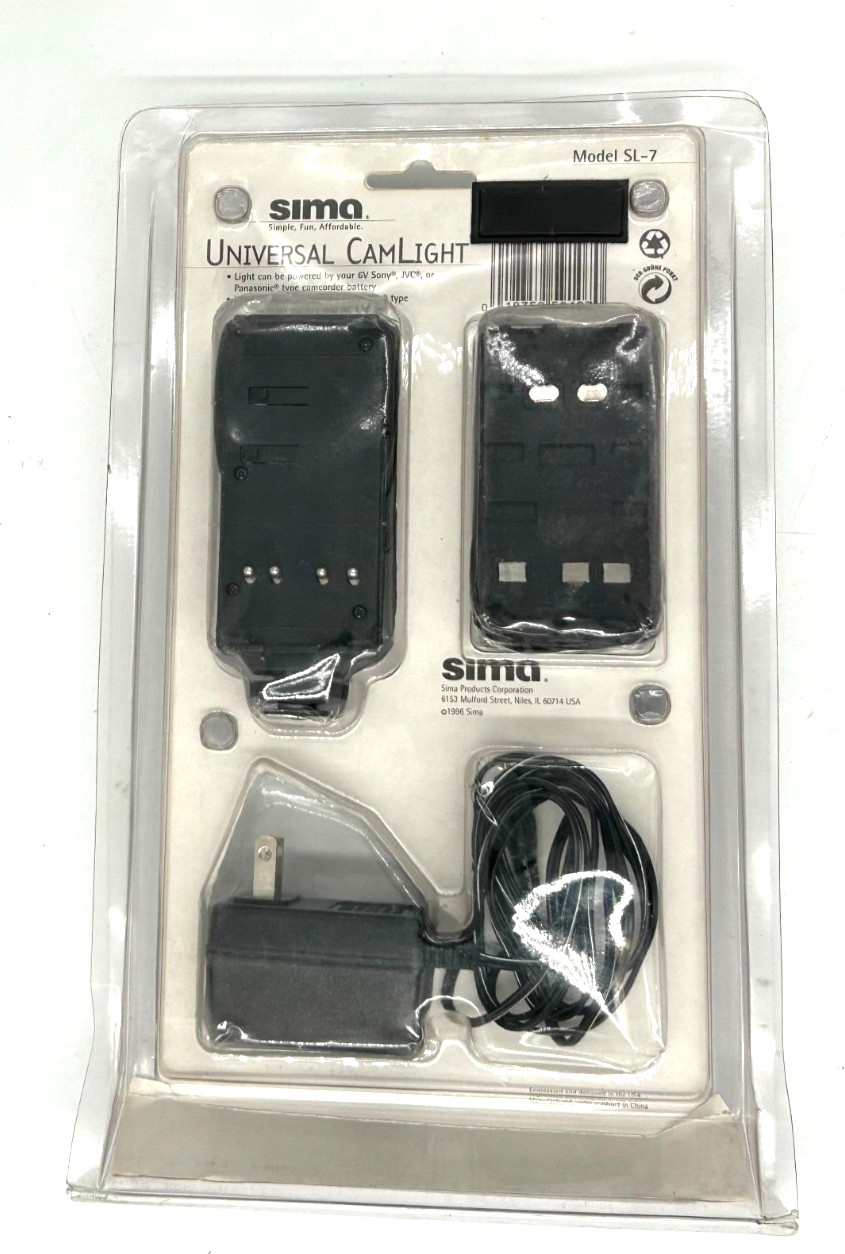 SIMA 20 WATT light for camcorder Model SL-7 for Sony, JVC, Panasonic