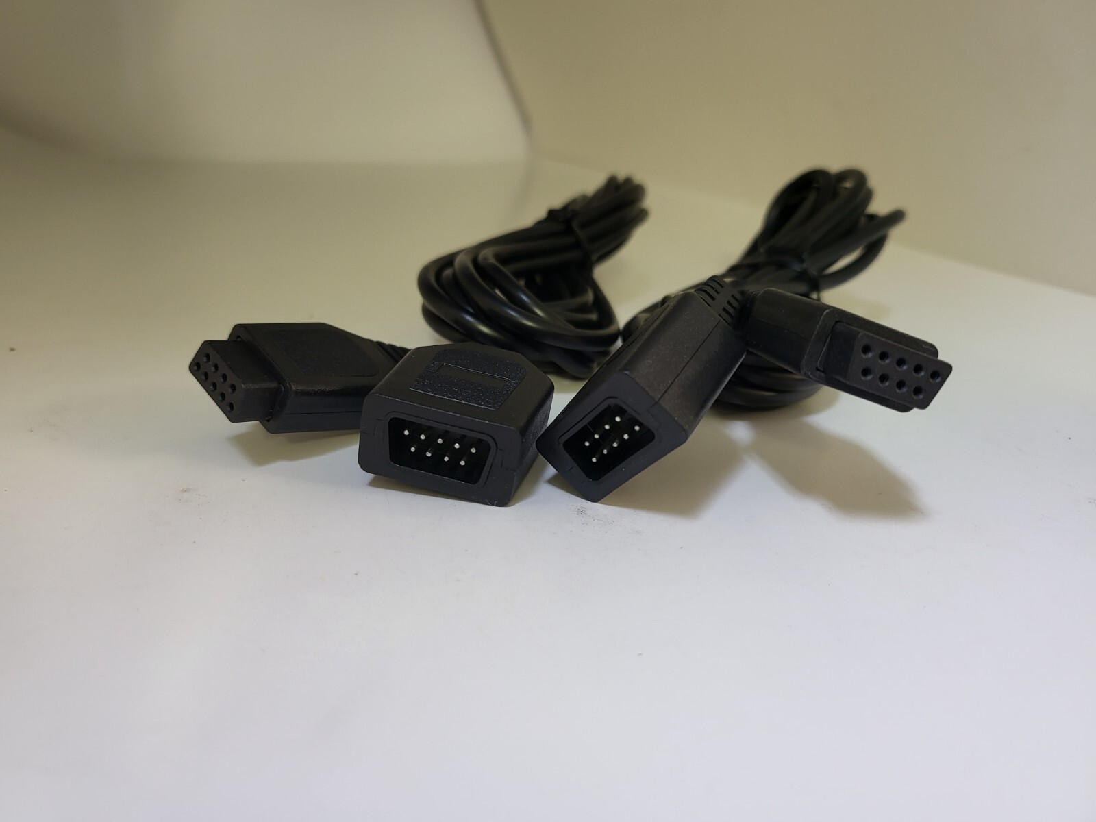 TWO (2) NEW 10 Foot Extension Cables for Sega Genesis Controller Joystick 10FT