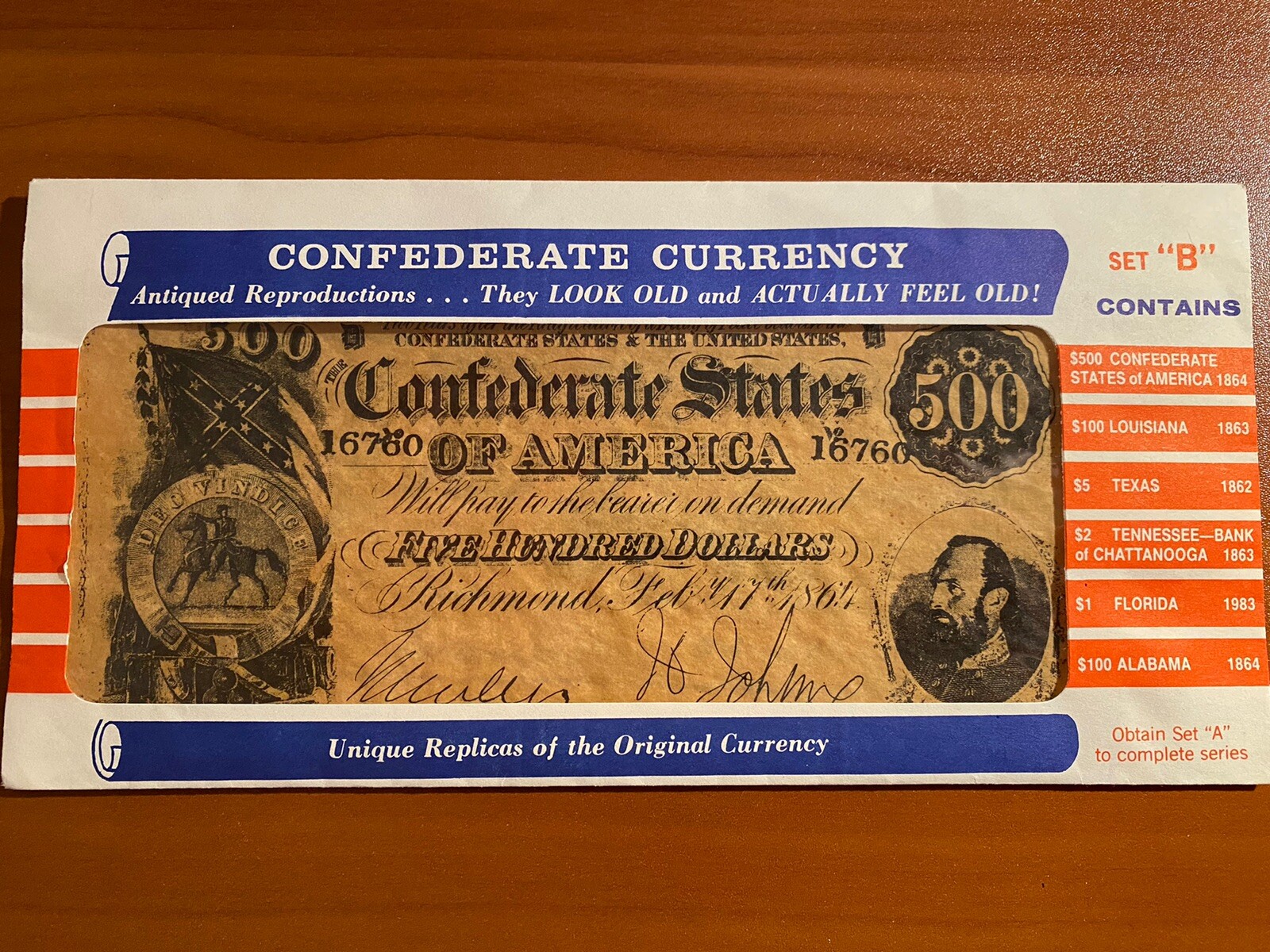 Civil War (replica) Currency