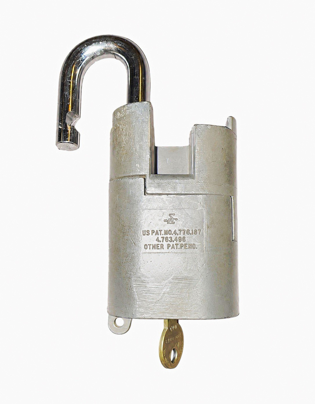 833 1991 Sargent & Greenleaf US Keyed Different Shrouded Padlock Silver 1x Key