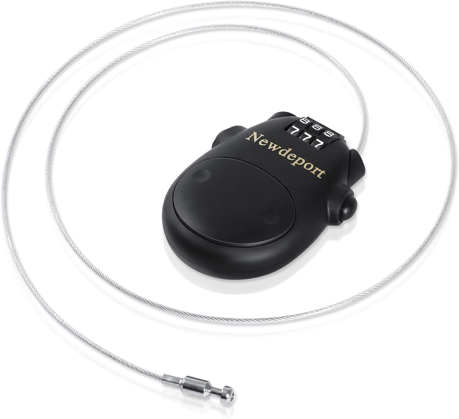 Snowboard Cable Lock: 29.5 Inch Retractable Steel Cable