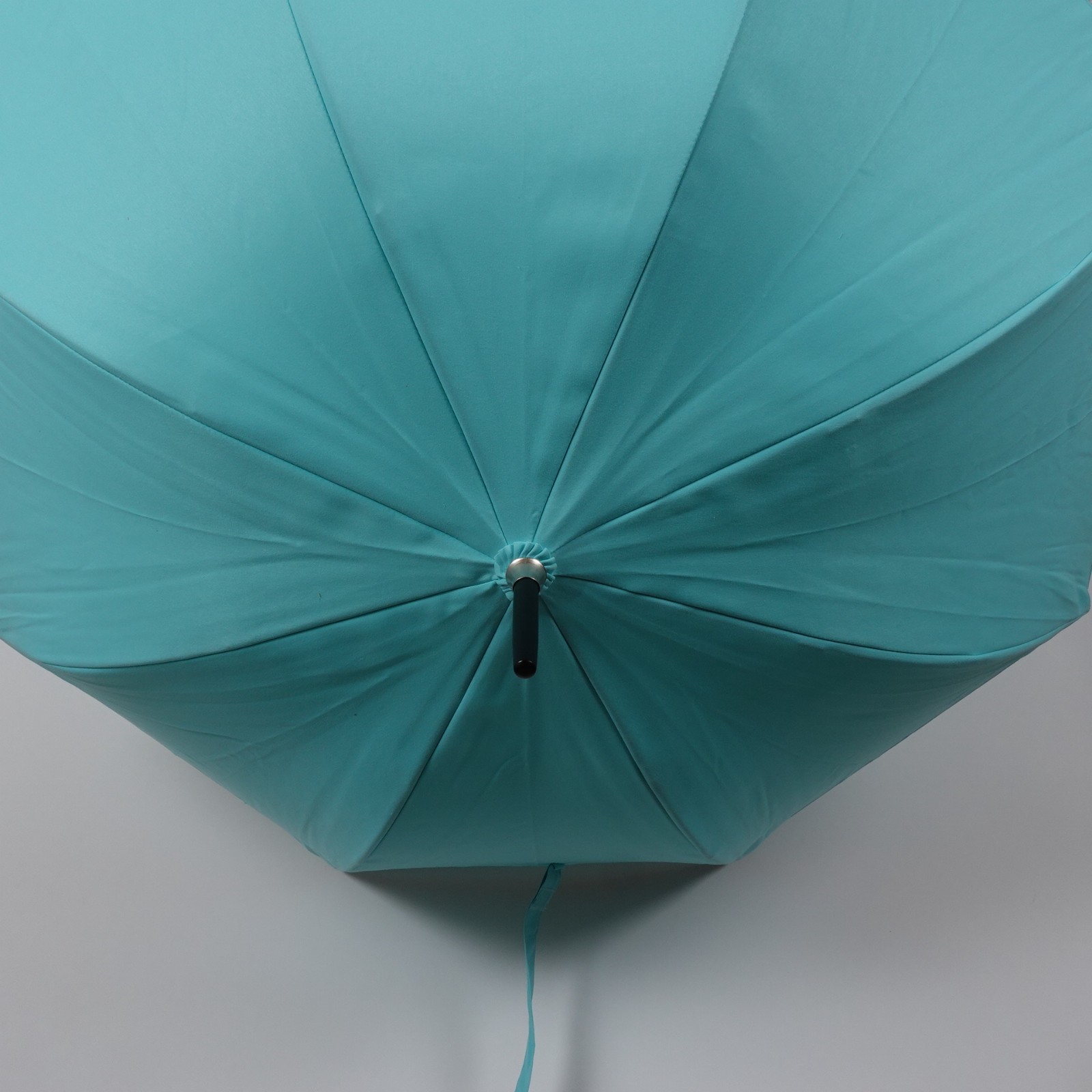 Rare Tiffany & Co 40” Umbrella Long Black Plastic Handle Fully Automatic Staff