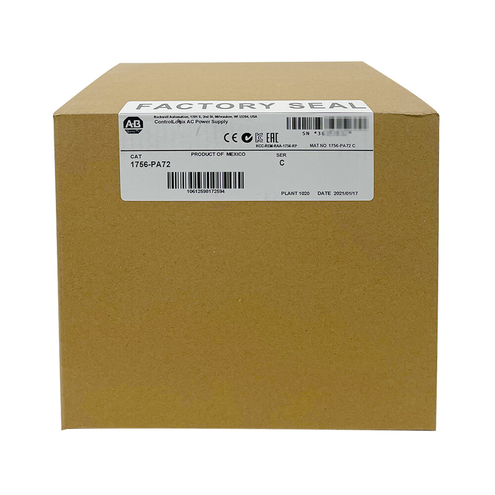 New Factory Sealed Allen-Bradley 1756-PA72 AC Power Supply AB 1756PA72