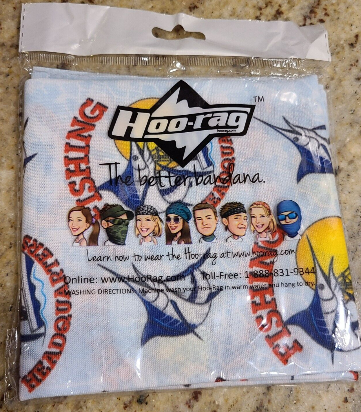 Swordfish Fishing Deep Sea HOO-RAG - TUBULAR BANDANA NEW