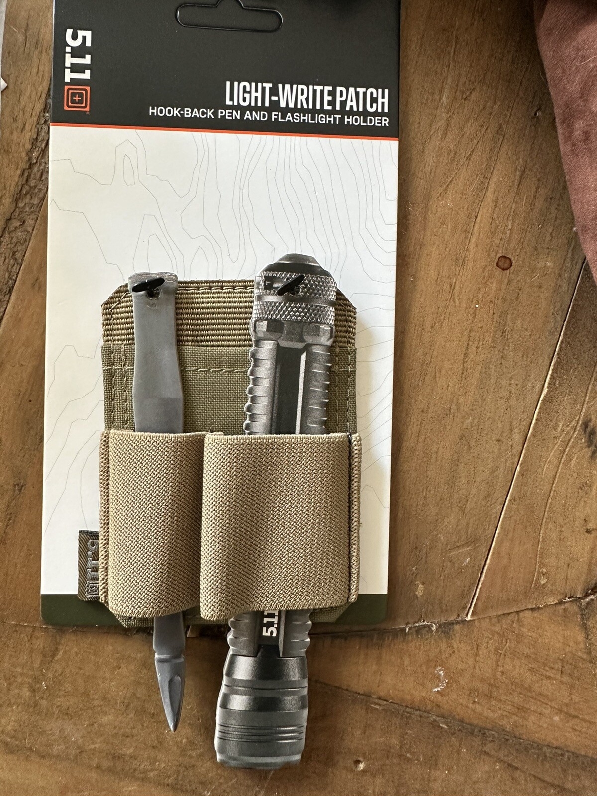 5.11 TACTICAL Hook And Loop Light-writing Patch,Sandstone,500D Nylon I Use Them!