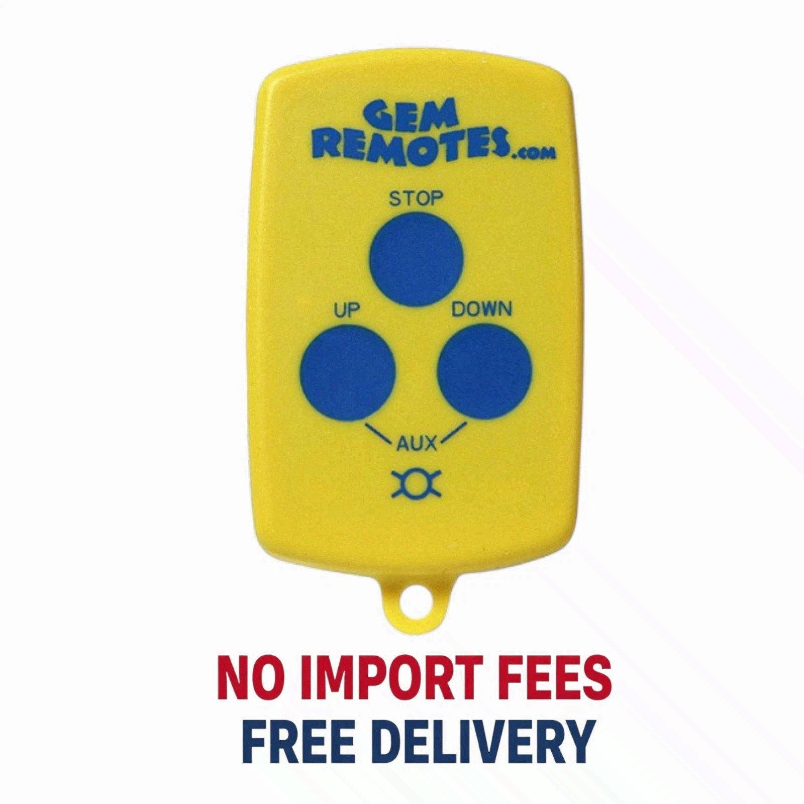 GEM 3-Button Boat Lift Remote Transmitter - Floating & Waterproof (372 MHz)