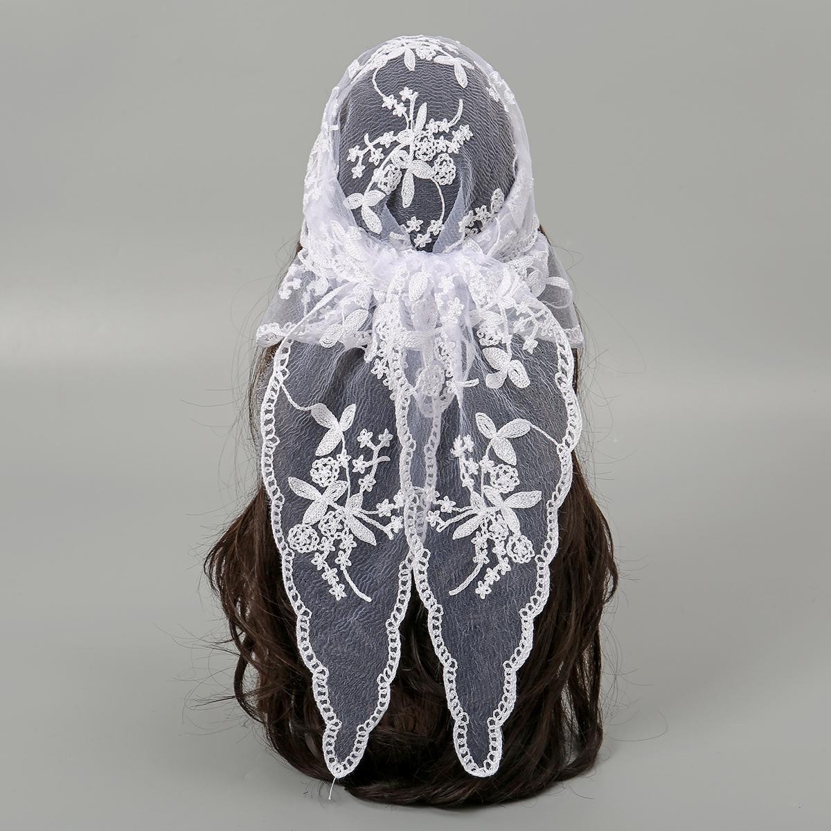 Retro Lace Hair Scarf for Women Girls – Elegant Vintage Headband Accessory