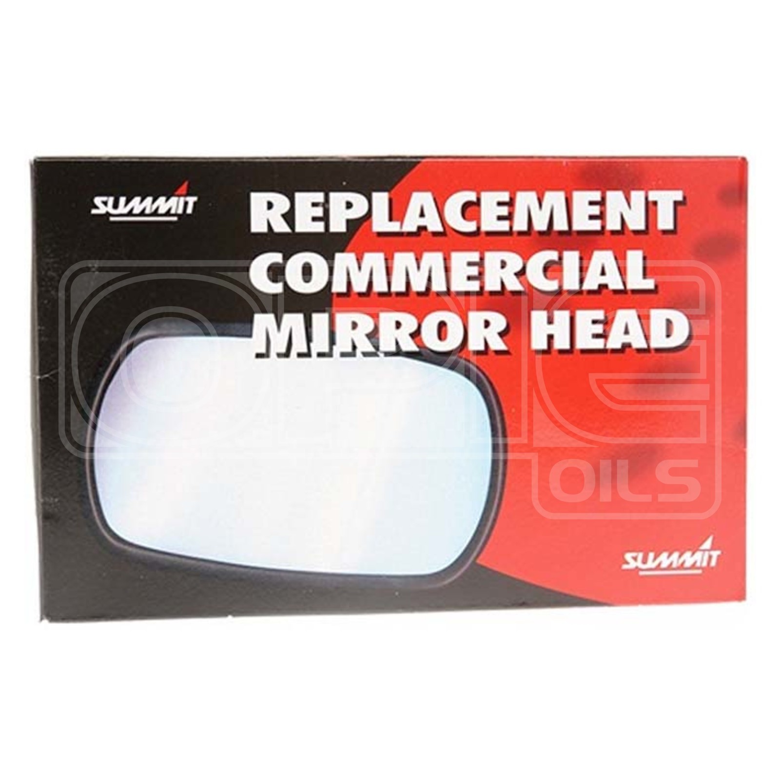 Summit Commercial Mirror Head and Glass CV-2C - 7" x 5" Convex Universal