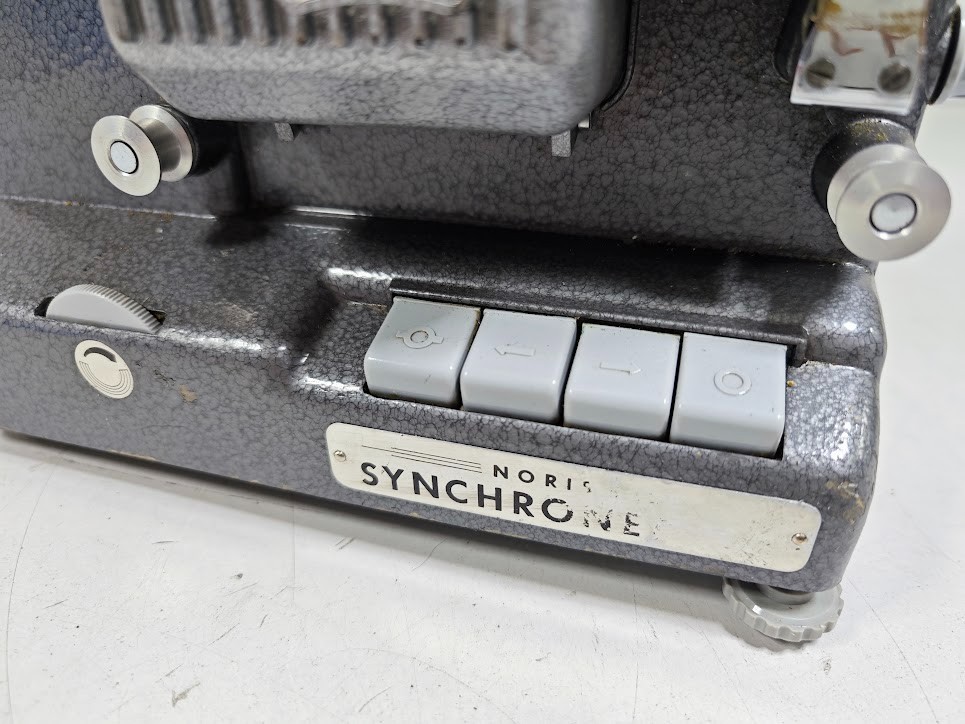 Vintage Plank Synchro 8mm Film Projector - Untested, Has Scratches and Marks