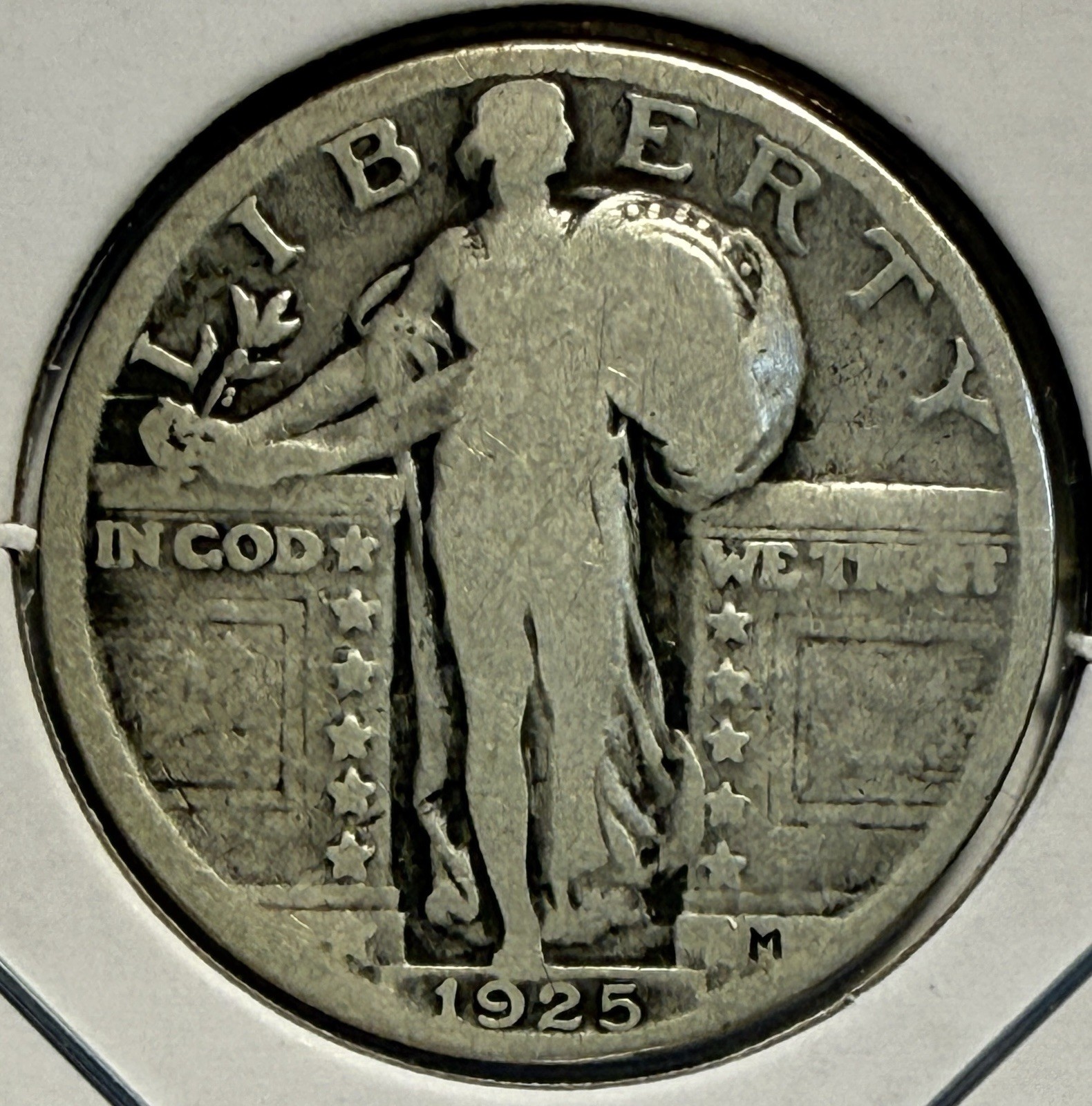 1925-P Standing Liberty Quarter - Silver Coin - FREE SHIPPING - (30-19)