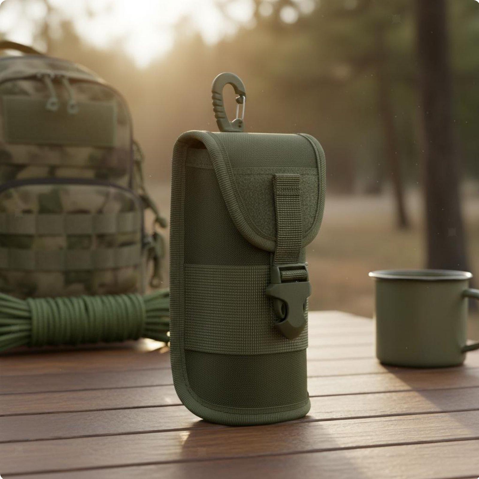 Portable Flashlight Pouch Heavy Duty MOLLE Utility Pouch Multifunctional MOLLE
