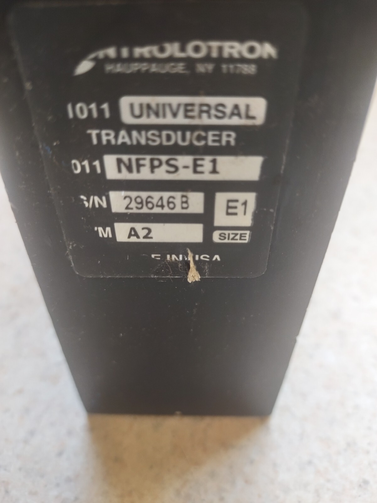 Siemens / Controlotron Clamp on Universal Transducer Sensor 1011NFPS-E1