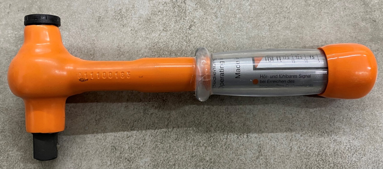KLAUKE KL1000IS12NM25 Insulated Torque wrench compact, 1/2", drive 5 - 25 Nm