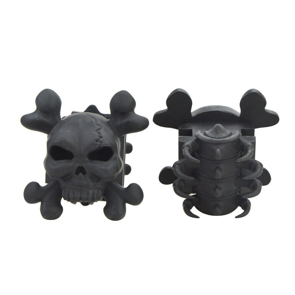 2pcs Archery Skull Stabilizer Compound Bow Limbs Rubber Shock Absorber Hunting