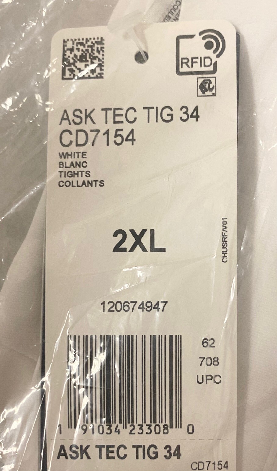 Adidas Mens Alphaskin Tech 3/4 Leggings - Multiple Sizes - White - [CD7154]