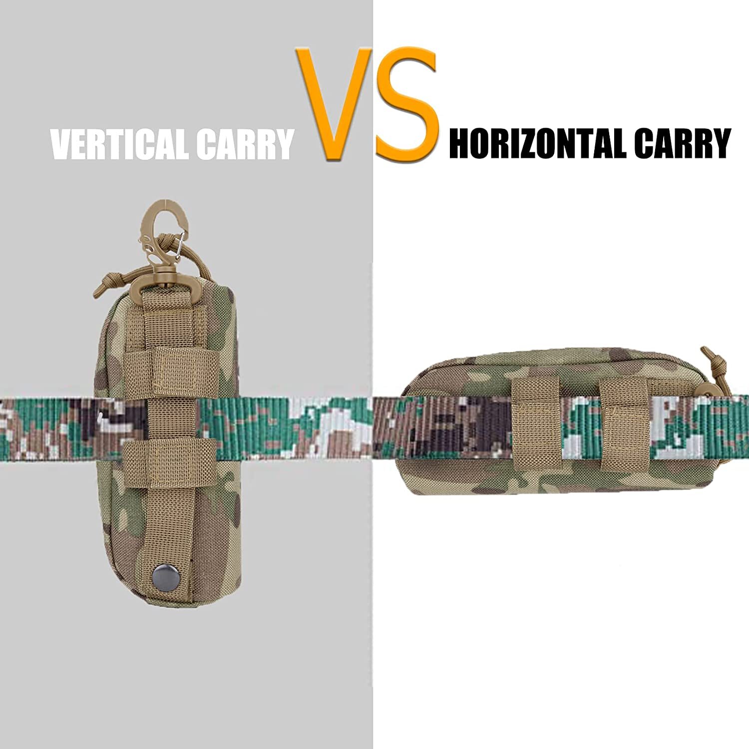 Tactical MOLLE Eyeglass Case Shockproof Protective Box Outdoor Sunglasses Case