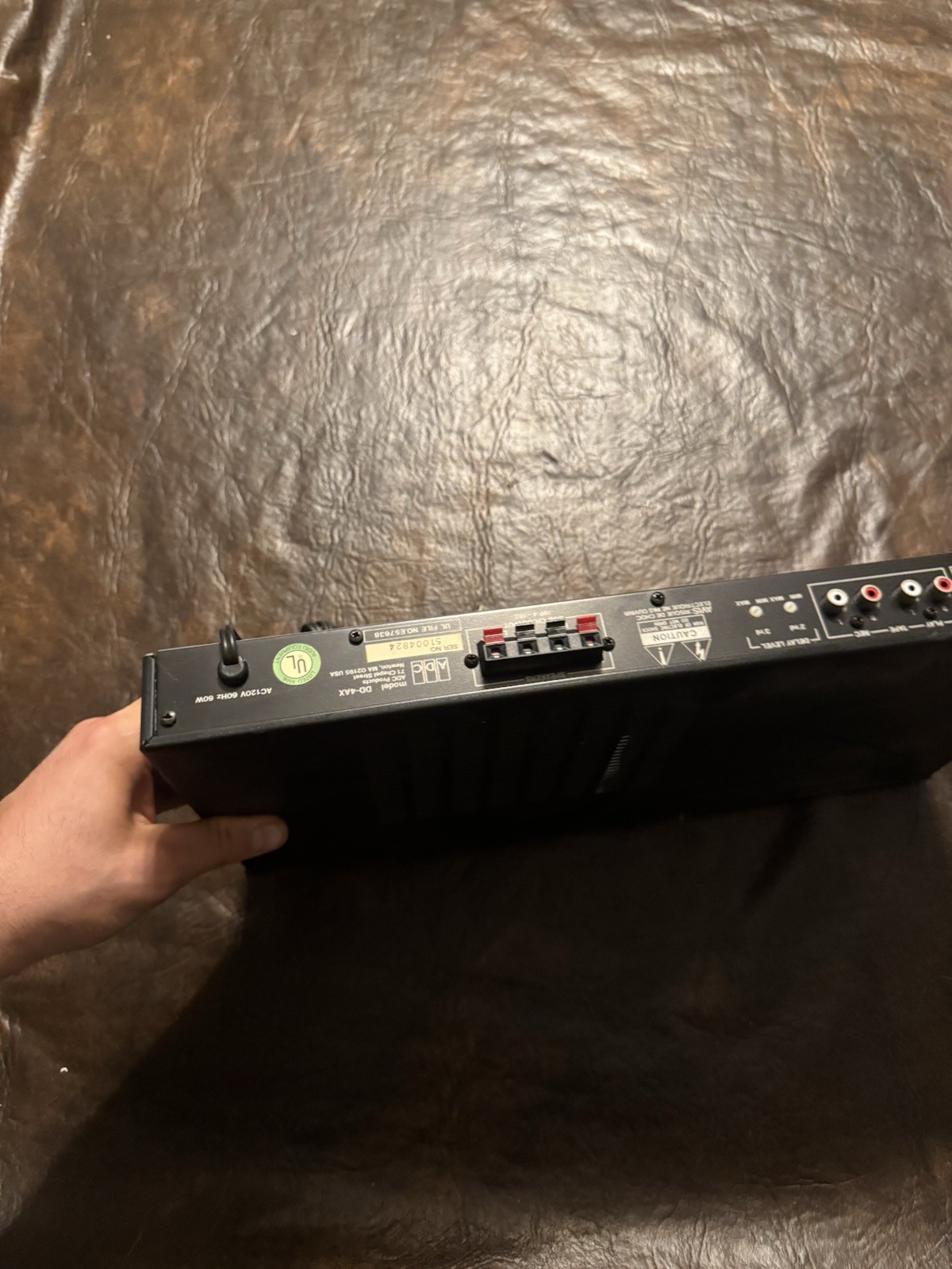 VINTAGE ADC DD-4AX STEREO DIGITAL DELAY PROCESSOR Powers On Untested