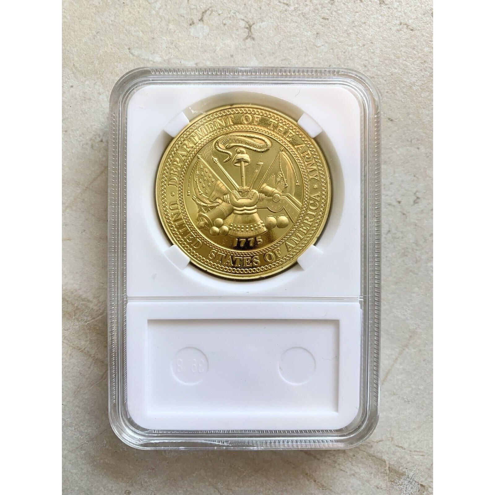 CHALLENGE COIN UNITED STATES ARMY E-7 SFC SERGEANT FIRST CLASS, With Case