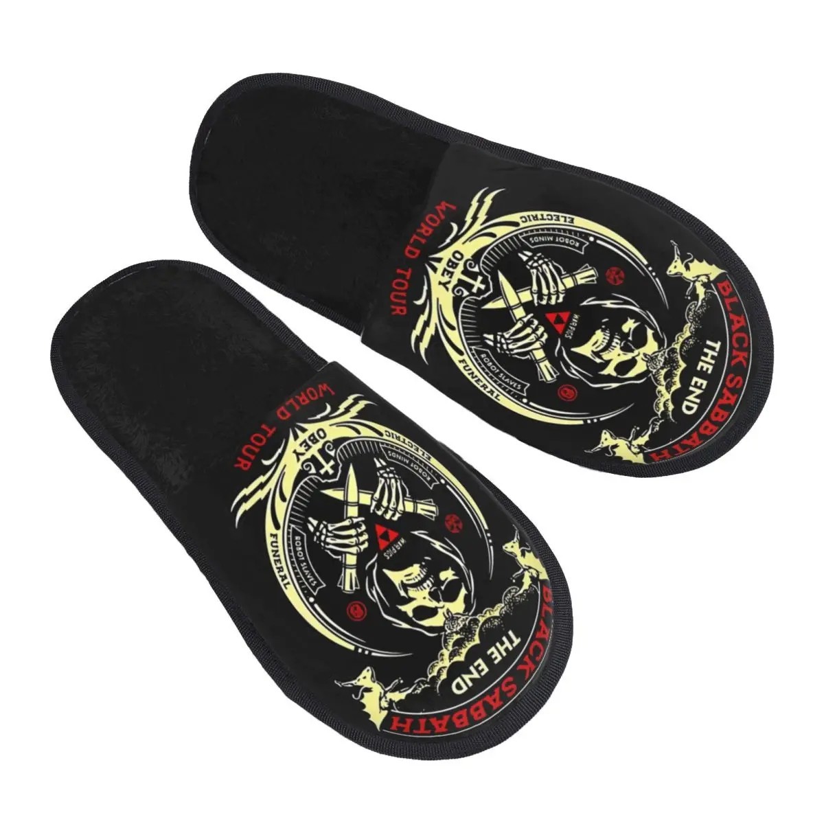 Black Sabbaths Slippers for Woman Man Home Shoes Soft Indoor Slippers