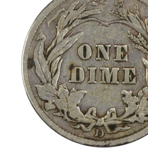 1914-D/D Barber Silver Dime RPM6 North -Great High Grade Circ Variety-c7221dxxx