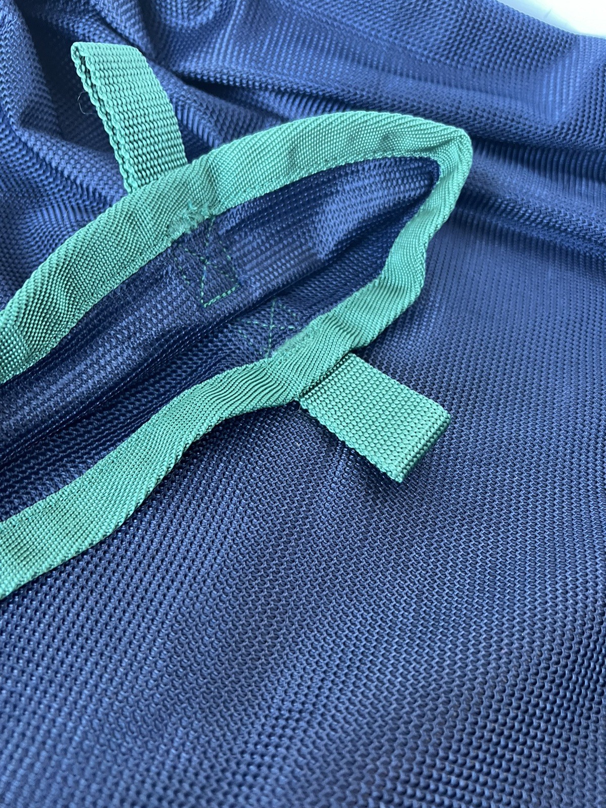 Shires Mesh Fly Neck Piece Blue Green Trim XL
