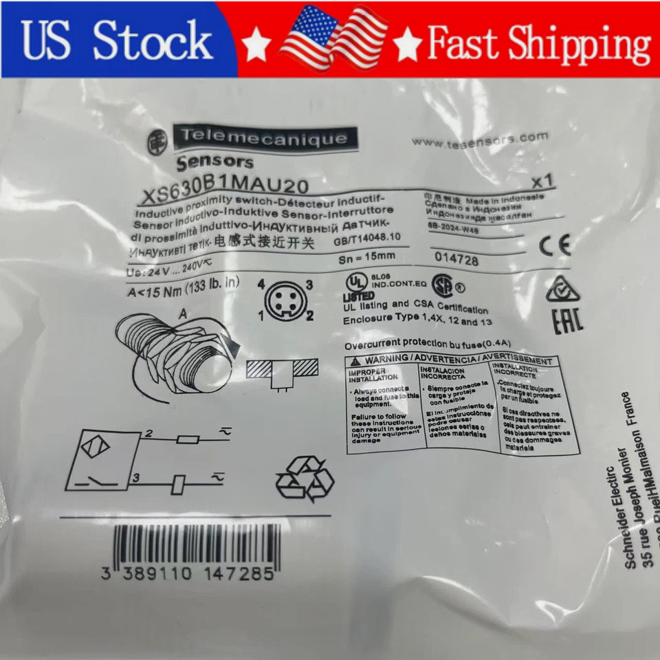 XS630B1MAU20 1PCS Brand New Telemecanique XS630B1MAU20  Fast shipping