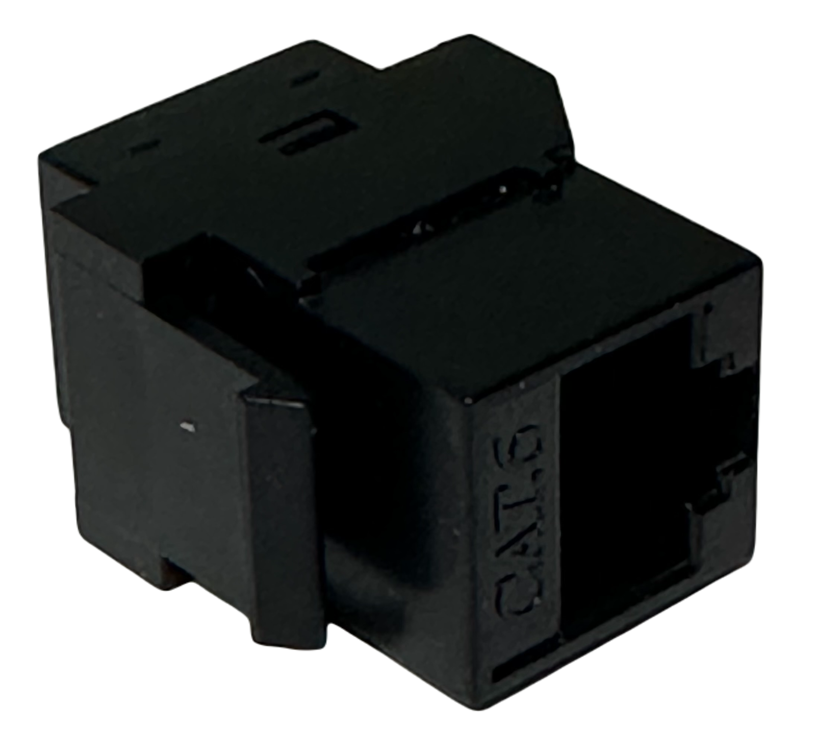 NEW 10-PACK Black CAT6 RJ45 Inline Keystone Female Coupler Snap-In Jack Insert