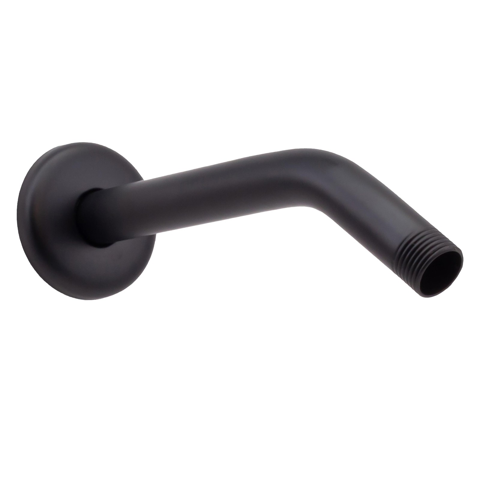 1/2 IPS x 8 Shower Arm, Matte Black, D301-1-62, Bathroom Fixture, Flange
