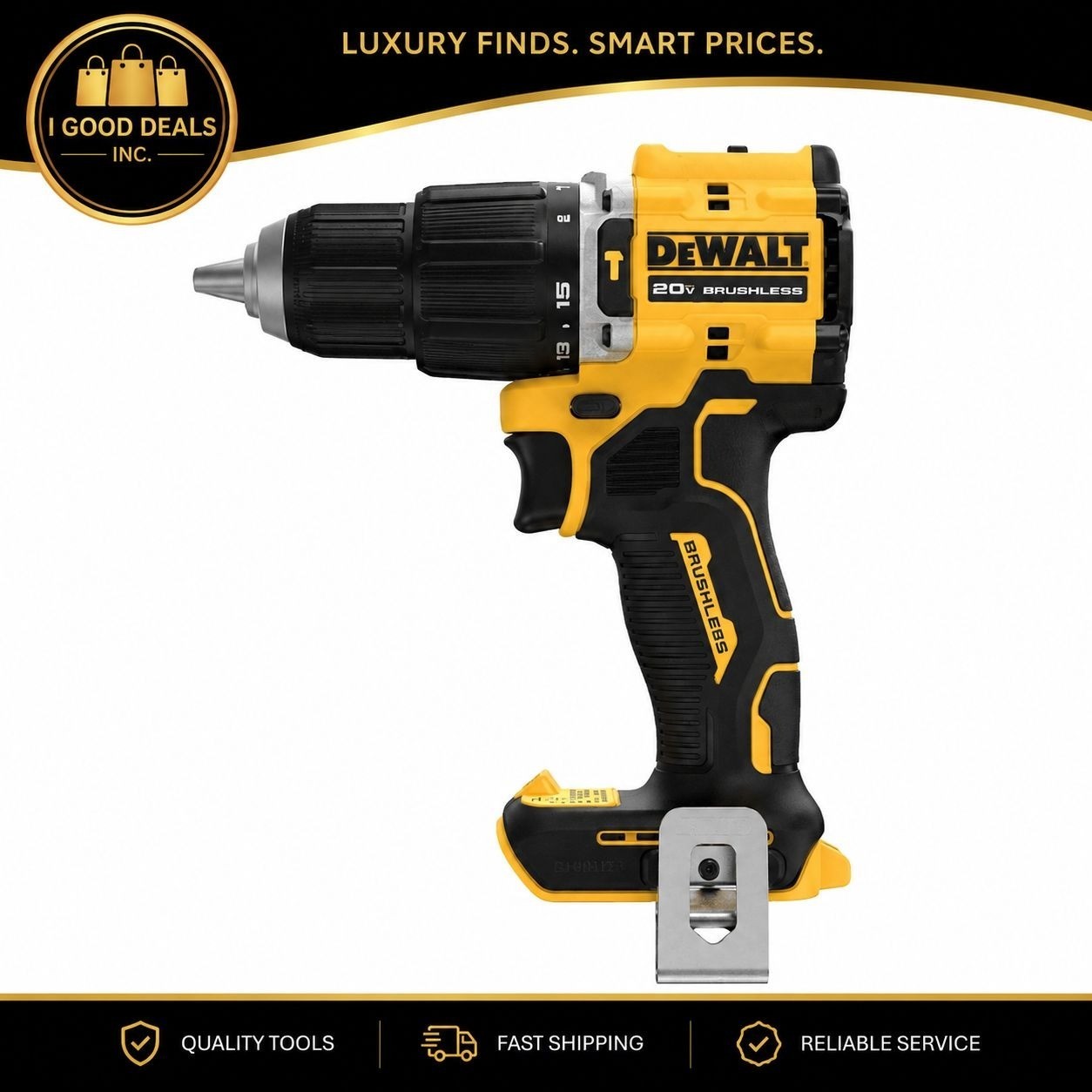 DEWALT DCD799 20V Max Brushless 1/2" Compact Hammer Drill Driver Tool Only