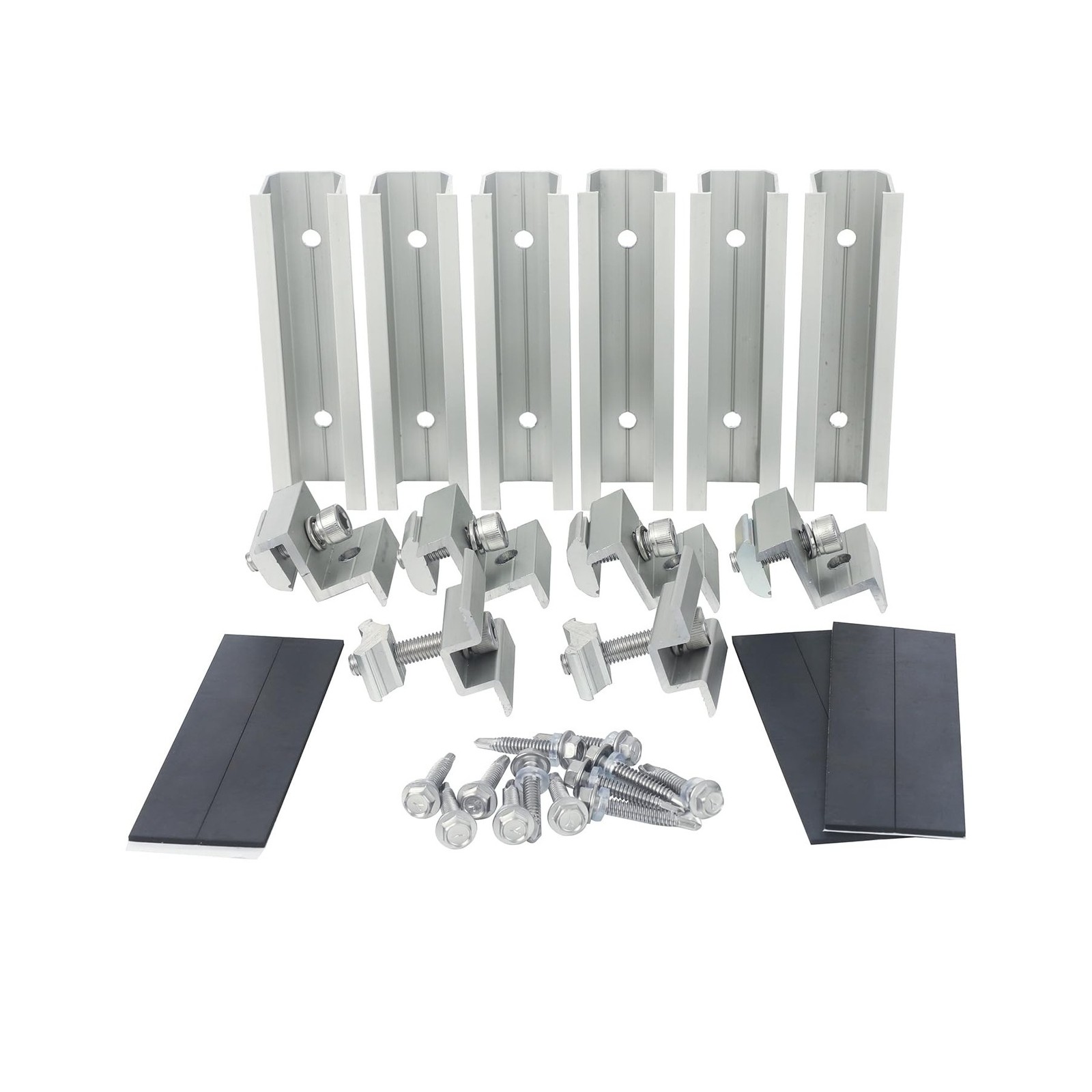 Solar Panel Roof Mounting Kit,Complete 2 Panel Solar Rack Syste... FAST USA SHIP