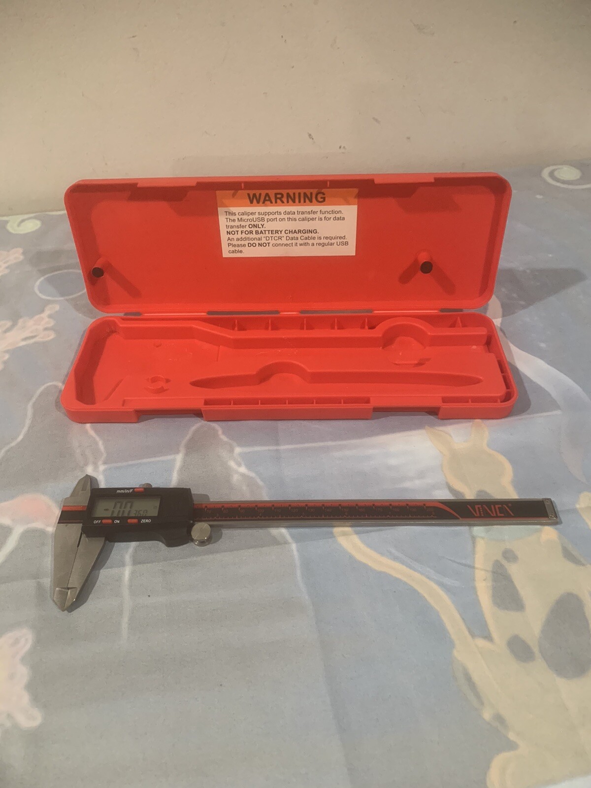 VINCA DCLA-0805 0.8 inch/200mm Electronic Digital Micrometer Caliper Tool