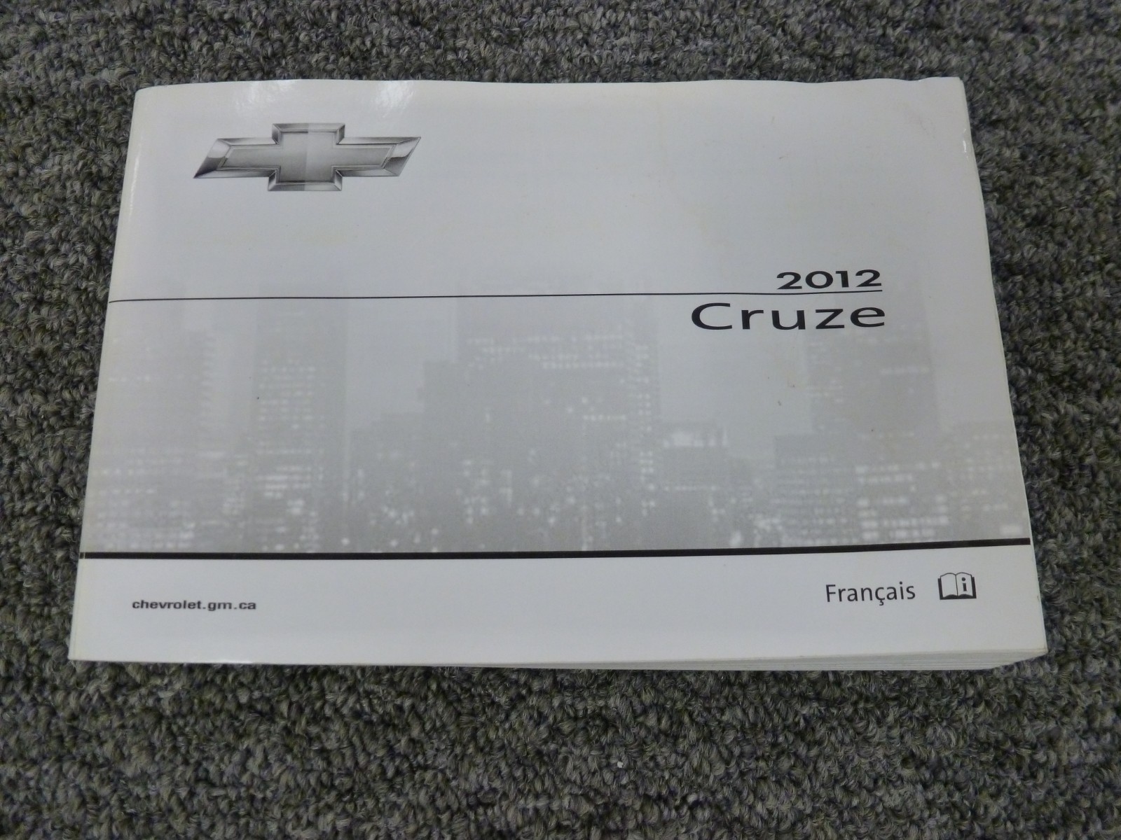 2012 Chevy Cruze Sedan Owner Owner's Manual User Guide LS 1LT ECO 2LT LTZ xz