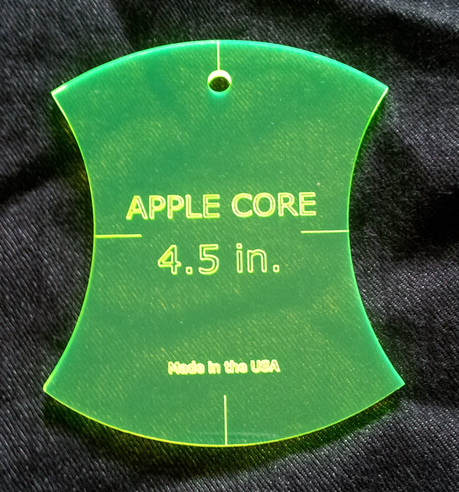 4 1/2" Apple Core Quilt Template New charm pack layer cake free shipping