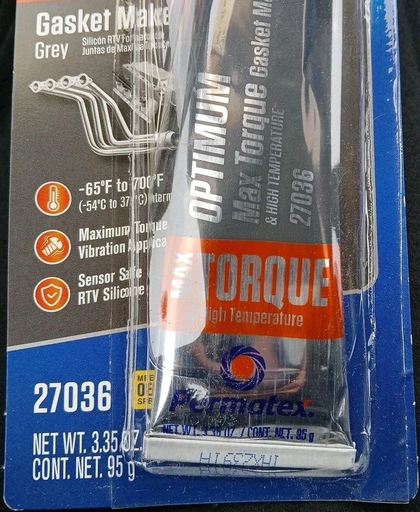 Permatex 27036 Optimum Max Torque Gasket Maker Grey - 3.35 Oz